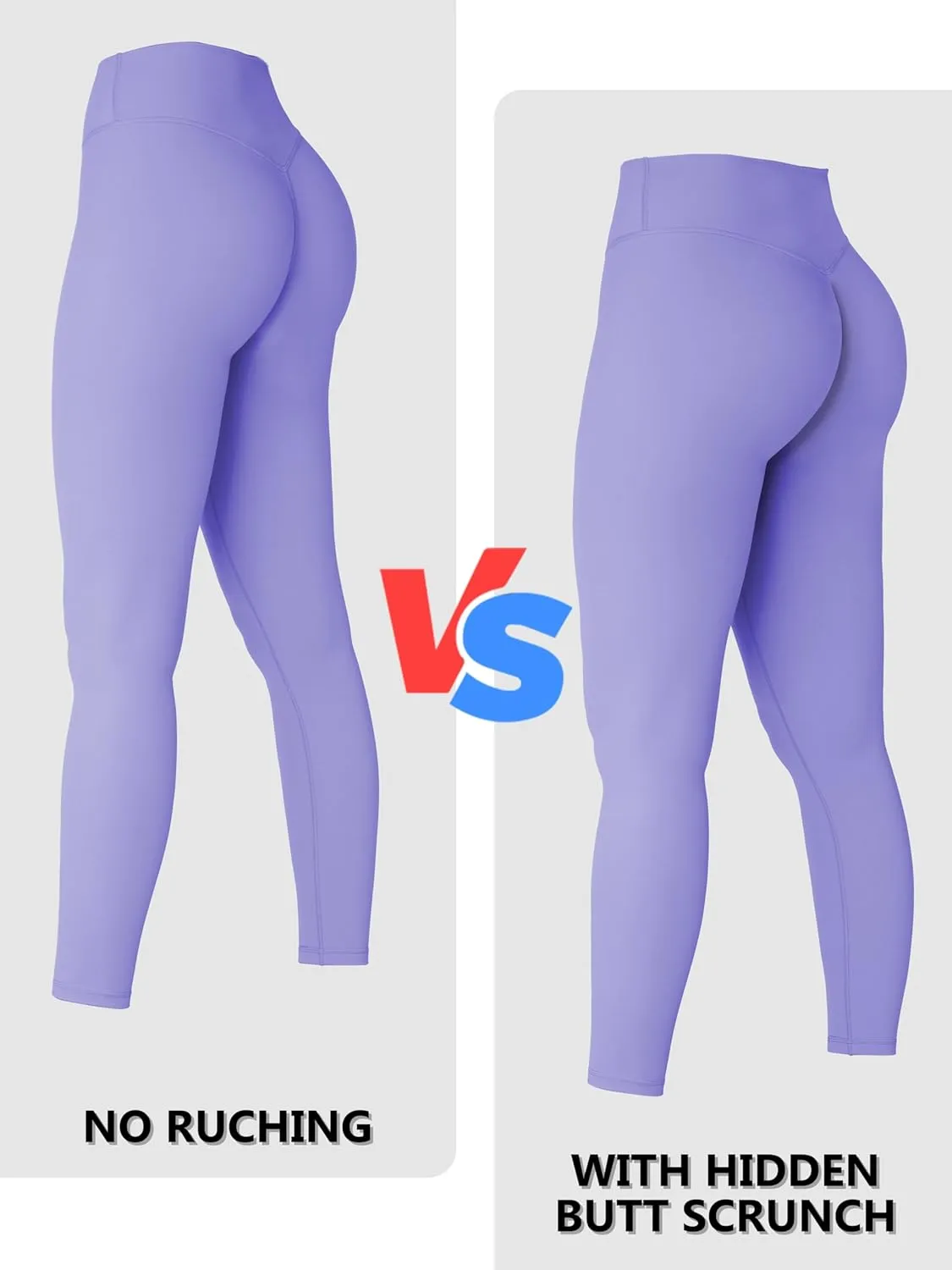 Sunzel Sunzfly Invisible Butt Scrunch Workout Leggings for Women, Butt Lifting High Waisted Gym Yoga Pants with Tummy Control