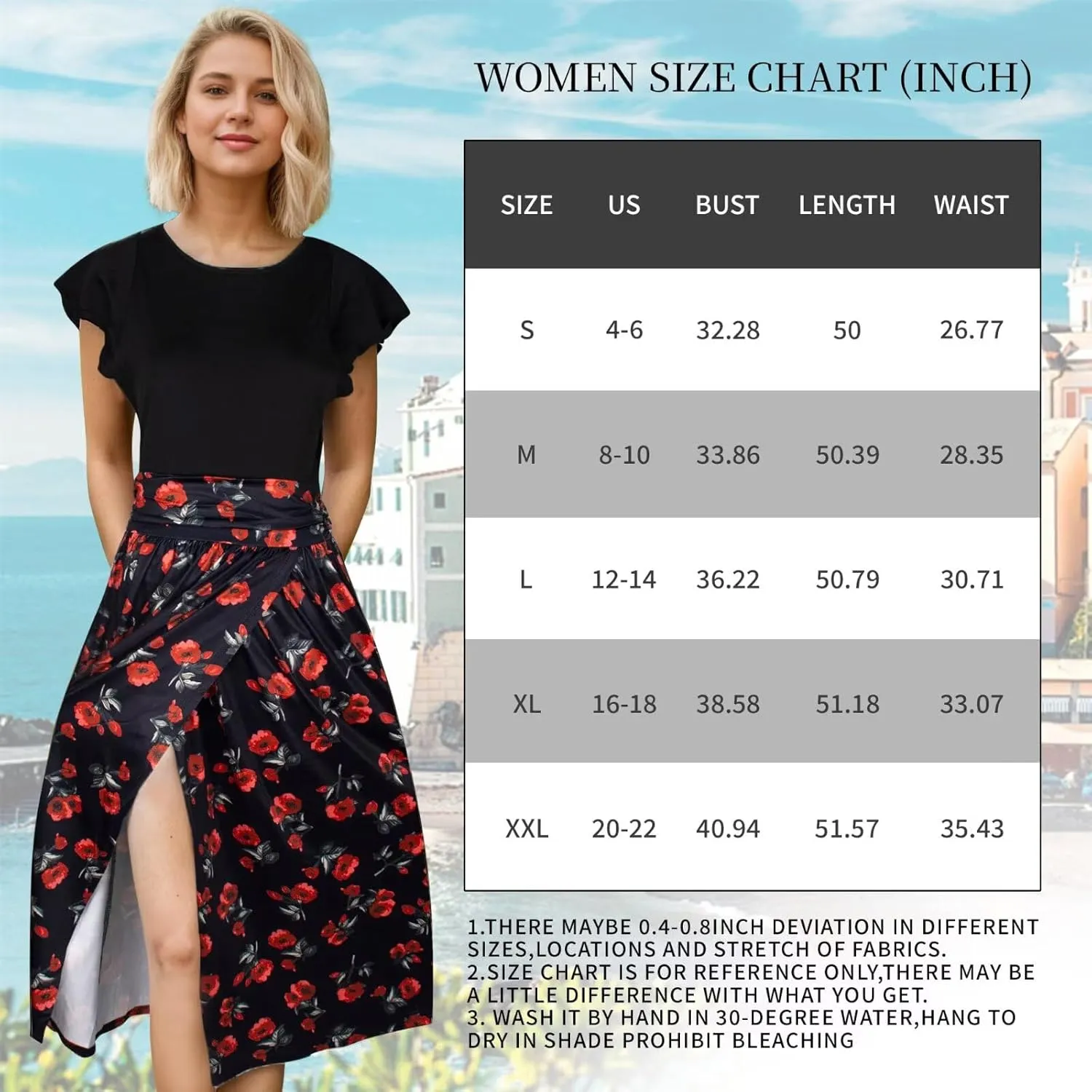 Superband Women Summer 2025 Maxi Dress Vacation Floral Short SleeveSquare Neck Casual Boho Split Beach Long Flowy Sundress