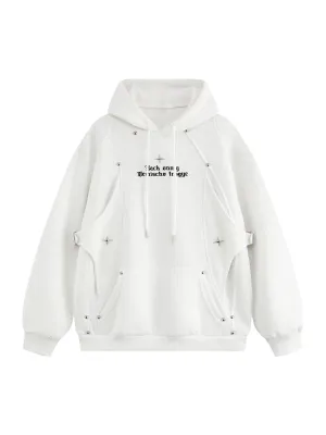 Thesupermade Deconstructed Patchwork Star Beaded Hoodie
