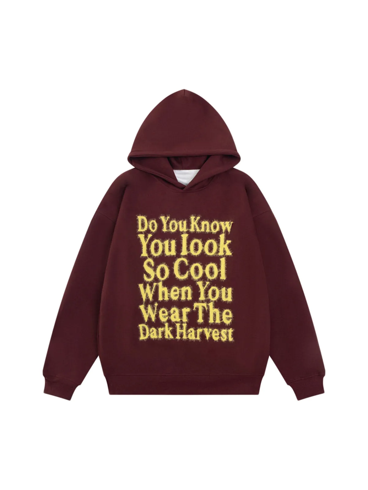Thesupermade Plush Letter Hoodie