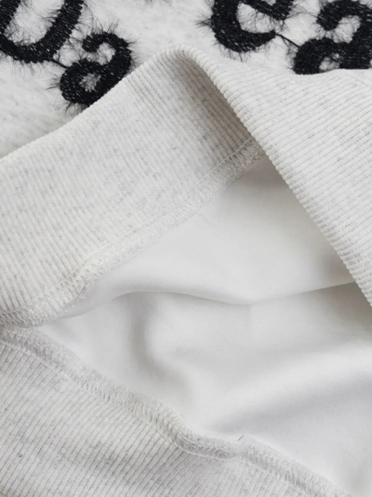 Thesupermade Plush Letter Hoodie