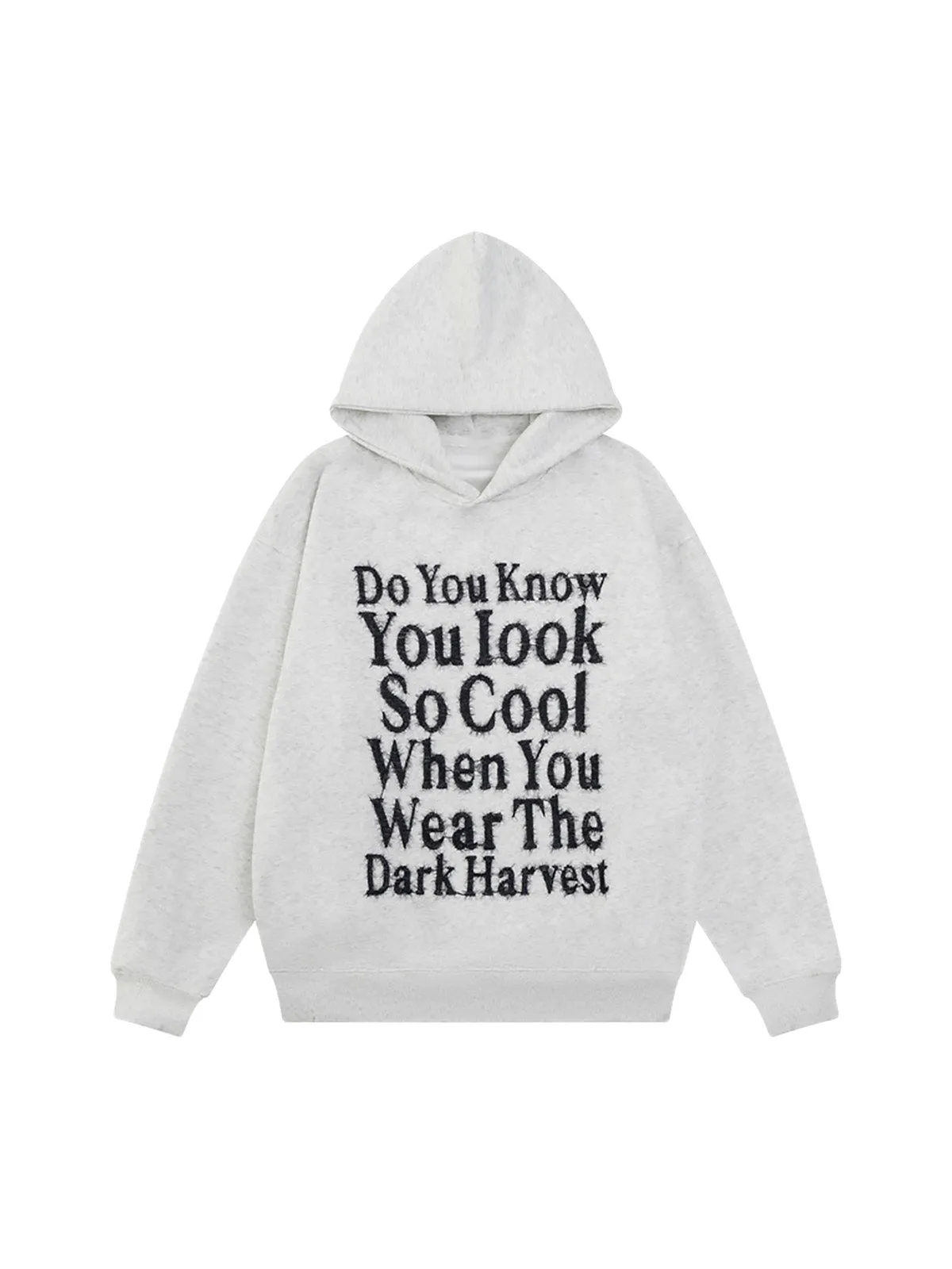Thesupermade Plush Letter Hoodie