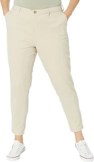 Tommy Hilfiger Women's Relaxed Fit Cuffed Hampton Chino Straight-Leg Pants