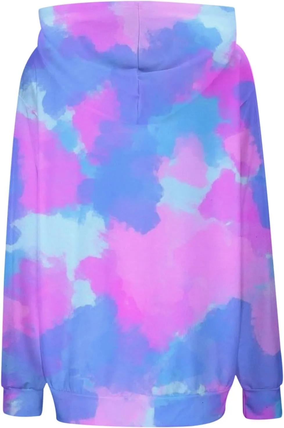 Women Fashion Tie Dye Sweatshirts Long Sleeve Hoodies Loose Oversized Pullover Casual Fall Winter Hoodies With Pocket