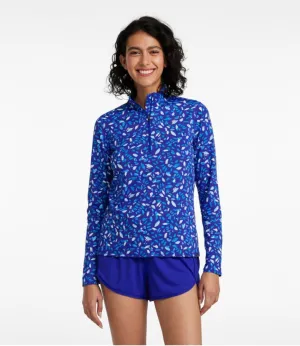 Women's SunSmart UPF 50  Sun Shirt, Quarter-Zip Print