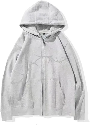 Y2K Zip Up Hoodies For Women and Men Vintage Sweatshirt Streetwear Sport Hip Hop couple Sets
