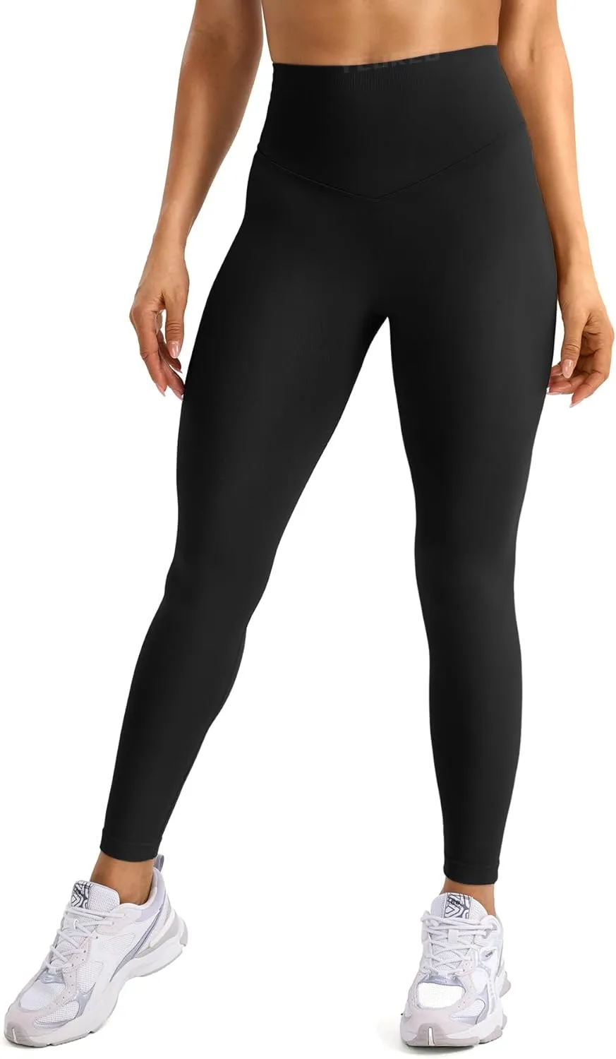 YEOREO Christiy Hidden Scrunch Butt Workout Leggings for Women Seamless High Rise V-Waistband 24" Impact Athletic Yoga Pants