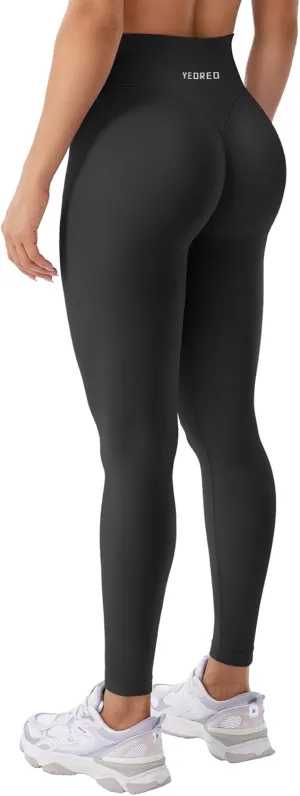 YEOREO Christiy Hidden Scrunch Butt Workout Leggings for Women Seamless High Rise V-Waistband 24" Impact Athletic Yoga Pants