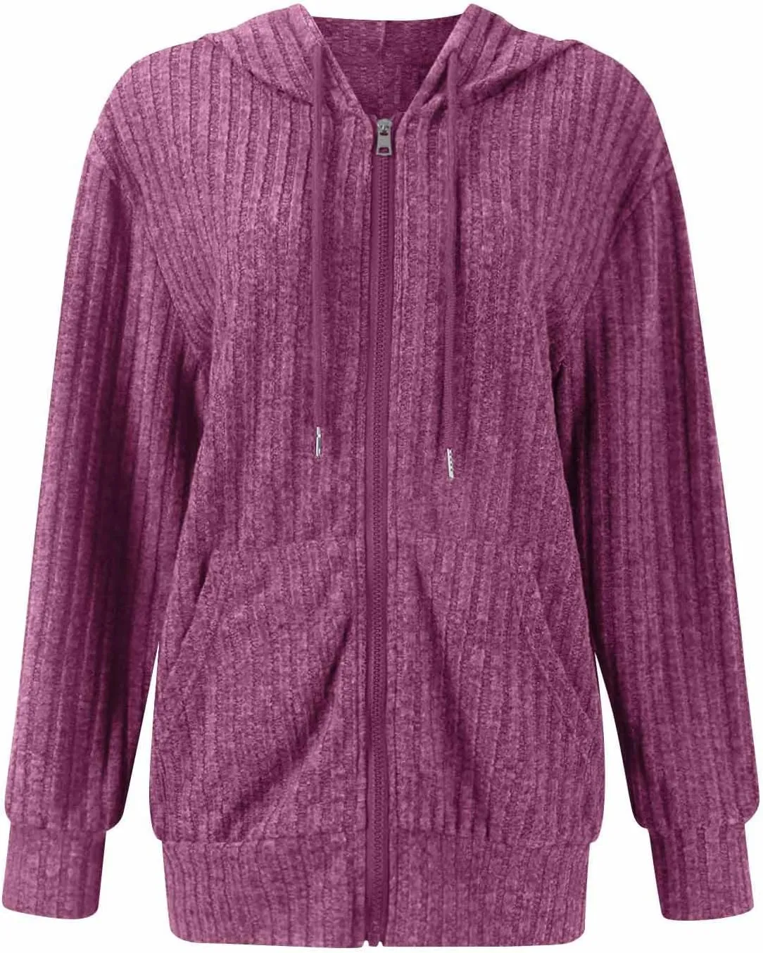 Zip Up Hoodie Women Trendy Winter Preppy Oversized Sweatshirt Drawstring Comfrt Zipper Soft Cute Hoodies Y2k